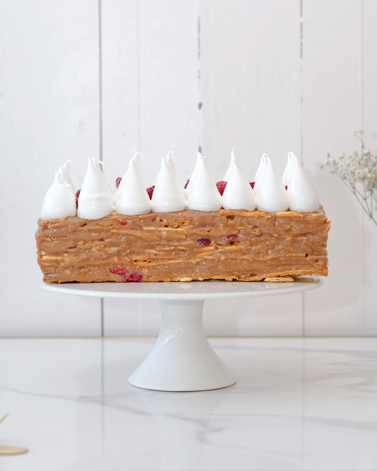 Torta Hojarasca Manjar Frambuesa